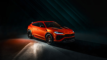 Urban Automotive Lamborghini Urus Se Widetrack 2026, Orange Car, Vehicle HD wallpaper