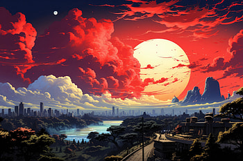 Beneath A Breathtaking Cityscape, cityscape, artist, artwork, digital-art HD wallpaper