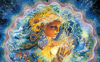Josephine Wall, Sci-fi girl, Futuristic concept, Artistic imagination HD wallpaper