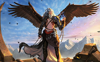 Fantasy, angel, warrior, wings, art HD wallpaper