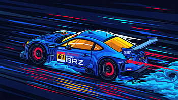 Subaru Brz Artwork, subaru, cars, artwork, artist, digital-art, behance HD wallpaper