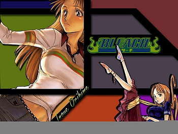 Orihime, colorful, bleach, girl, anime HD wallpaper