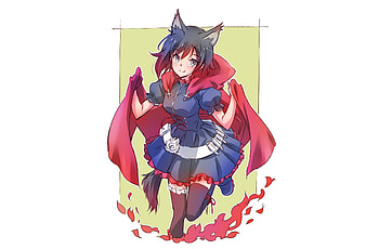 Cute, Ruby Rose, anime, anime girl HD wallpaper