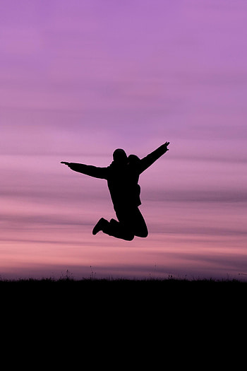 Dark, Silhouette, Human, Person, Bounce, Jump HD phone wallpaper