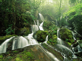 Landscape, Waterfalls HD wallpaper