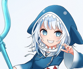 Gawr Gura, Anime, Virtual Youtuber, Hololive HD wallpaper