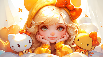 Hello Kitty Anime Dream -, Anime, anime girl, Hello Kitty HD wallpaper