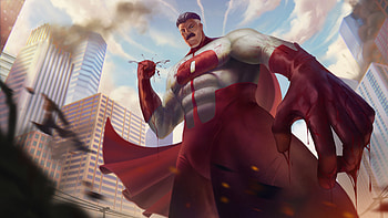 Omni Man Timeless, omni-man, superheroes, artwork, digital-art, artstation HD wallpaper