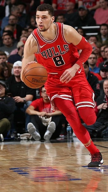 Zach LaVine, Chicago Bulls, Dunk HD phone wallpaper