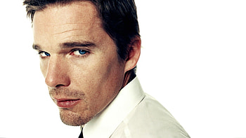 Captivating performer, Ethan Hawke portrait, Actor's charm, Hollywood icon HD wallpaper