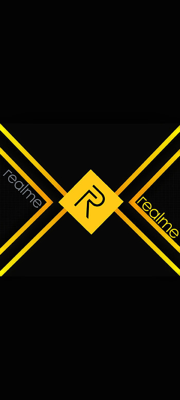 Realme design, xiaomi, pantalla, samsung, amarillo, logo, fondos HD phone wallpaper