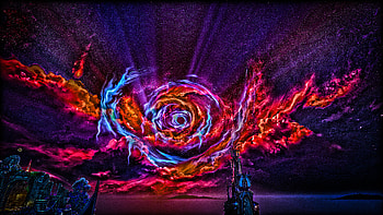Wuthering Waves : Celestial Tempest | Wuthering Waves — Neon Vortex HD wallpaper