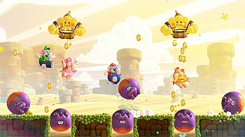 Super Mario Bros. Wonder — Sky Coin Rush HD wallpaper
