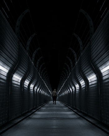 Bridge, Bw, Chb, Human, Person, Loneliness HD phone wallpaper