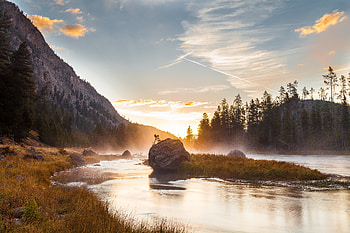 Sunrise Reflection National Park , national-park, sunrise, reflection, nature HD wallpaper