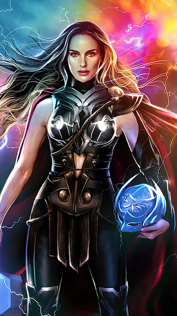 Natalie Portman, Lady Thor, Samsung Galaxy HD phone wallpaper