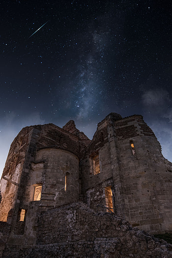 Nature, Architecture, Italy, Starry Sky, Ruin, Ruins, Veneto HD phone wallpaper