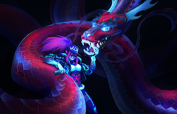 Dangerous Kda Akali , akali-league-of-legends, league-of-legends, games, deviantart HD wallpaper