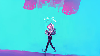Gwen Stacy Chill Moments, gwen-stacy, superheroes, artwork, art, digital-art, pixiv HD wallpaper