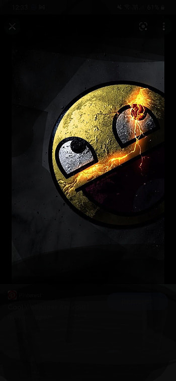 happy emoji in dark, drippy, cool, noice, drip, sick, swag, nice HD phone wallpaper