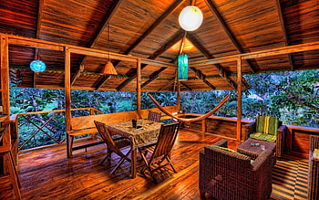 lovely wooden terrace in the tropics r, chairs, roof, wood, tropics, house, r, terrace HD wallpaper