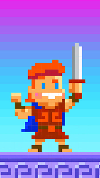 Pixel art, Hercules HD phone wallpaper