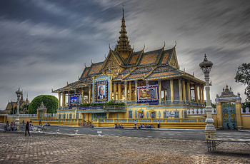 Royal Palace, Phnom Penh, Background HD wallpaper