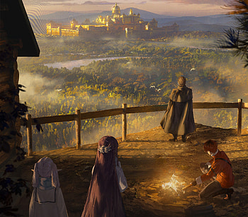 Frieren: Beyond Journey's End – Stark & Fern in Stunning Anime, Anime, Frieren: Beyond Journey's End, Fern (Frieren: Beyond Journey's End), Frieren (Frieren: Beyond Journey's End), Stark (Frieren: Beyond Journey's End) HD wallpaper