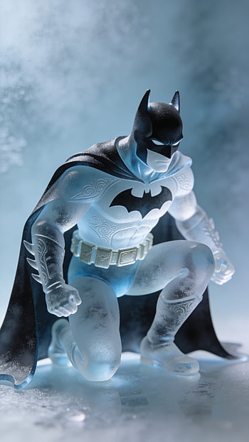 Frostbound Knight — Batman , Batman, toy, superhero HD phone wallpaper