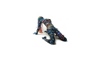 Miscellanea, Miscellaneous, Girl, Plexus, Wire, Wires, Figurine HD wallpaper