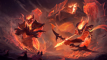 Epic League of Legends Monster Battle, video game, League Of Legends, monster HD wallpaper
