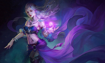 Magic Princess, purple, fantasy, magical, fantasy girl, Princess, dreamy, enchanting HD wallpaper