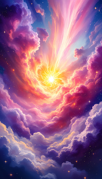 Supernova Splash: A Cosmic , cloud, cosmic, nebula, colorful HD phone wallpaper