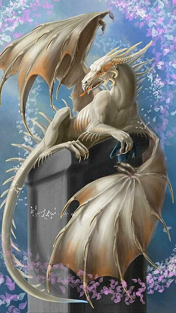Powerful dragon, Majestic creature, Impressive visuals, Stunning art HD phone wallpaper