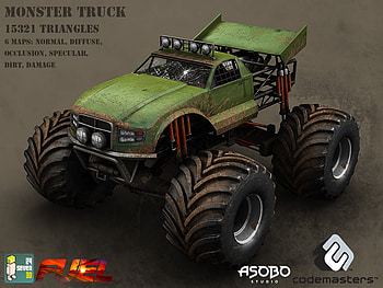 An Old Damaged Monster Truck, auto, monster, car, truck HD wallpaper