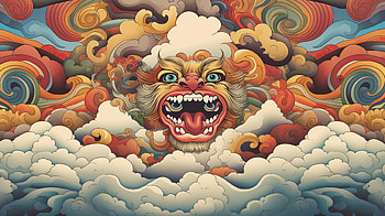 Japan Monkey, AI Art HD wallpaper