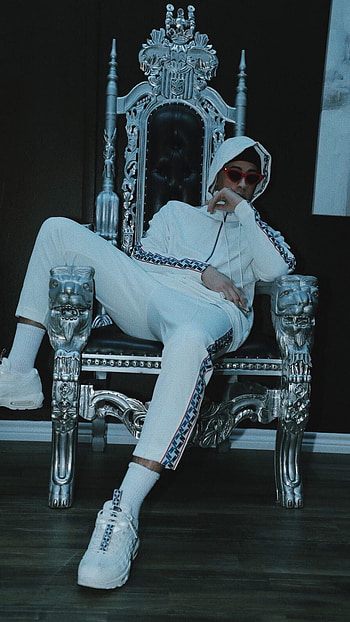 Bad Bunny, Chair, Fashion HD phone wallpaper