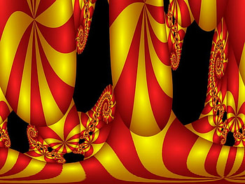Yellow and Red Stripes, stripes, abstract, red, yellow HD wallpaper