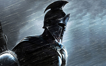 | Spartan Warrior - Cave HD wallpaper