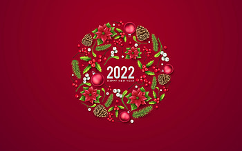 Happy New Year!, new year, christmas, craciun, green, red, 2022, card HD wallpaper