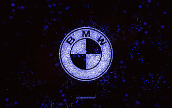 BMW glitter logo, , black background, BMW logo, purple glitter art, BMW, creative art, BMW purple glitter logo HD wallpaper