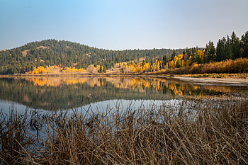 Landscape, Nature, Autumn, Lake, Forest, Hills HD wallpaper