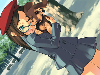 ღ love my puppy ღ, dog and girl, cuteness, love animals, anime love HD wallpaper