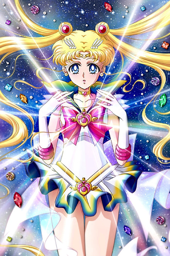 Sailor Moon Eternal, Cosmic battles, Heartfelt emotions, Heroic sacrifices HD phone wallpaper