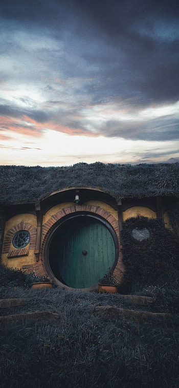 House the Hobbit movie set, New Zealand , background, High definition HD phone wallpaper