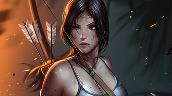 Lara Croft Tombraider, lara-croft, tomb-raider, games, deviantart HD wallpaper