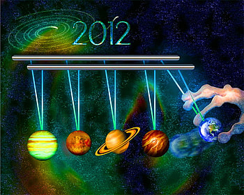 Rock your world, movement, planets, 2012, hand of time, new year HD wallpaper