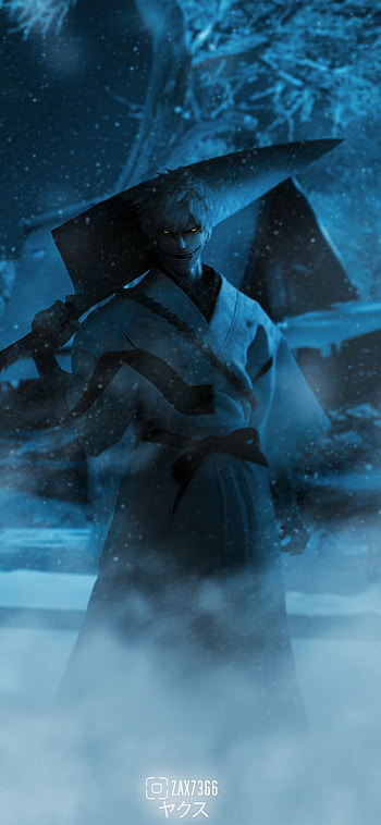Zangetsu, ZAX, Anime, Ichigo Kurosaki, Bleach, soul reaper, Zanpakuto HD phone wallpaper