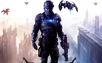 Killzone Shadow Fall, Stealthy warrior, Futuristic shooter, backgrounds HD wallpaper
