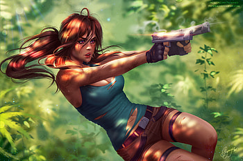 Lara Croft Tomb Raider Fanart, tomb-raider, lara-croft, games, artist, artwork, digital-art, fantasy, deviantart HD wallpaper